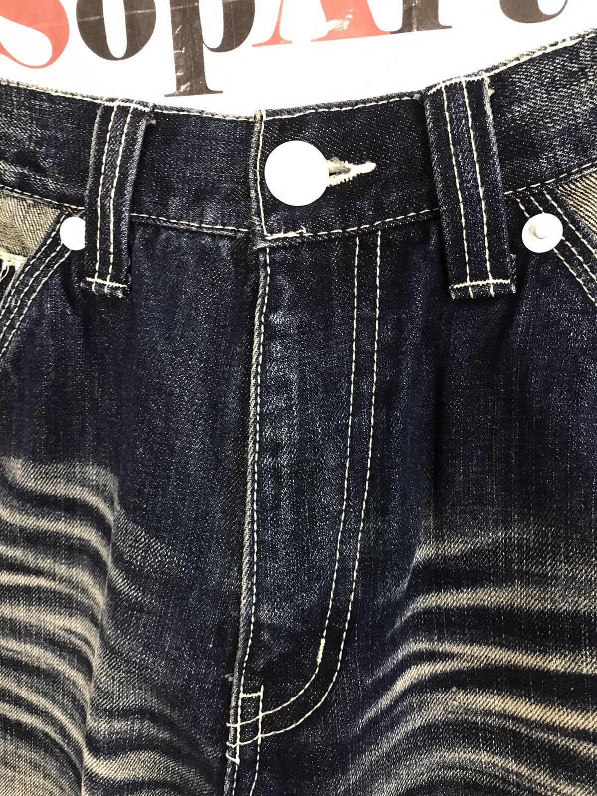 Japanese Brand JapaneseBrand Selvedge Fashion Art Pocket Back Side Jeans Size US 32 / EU 48 - 7 Thumbnail