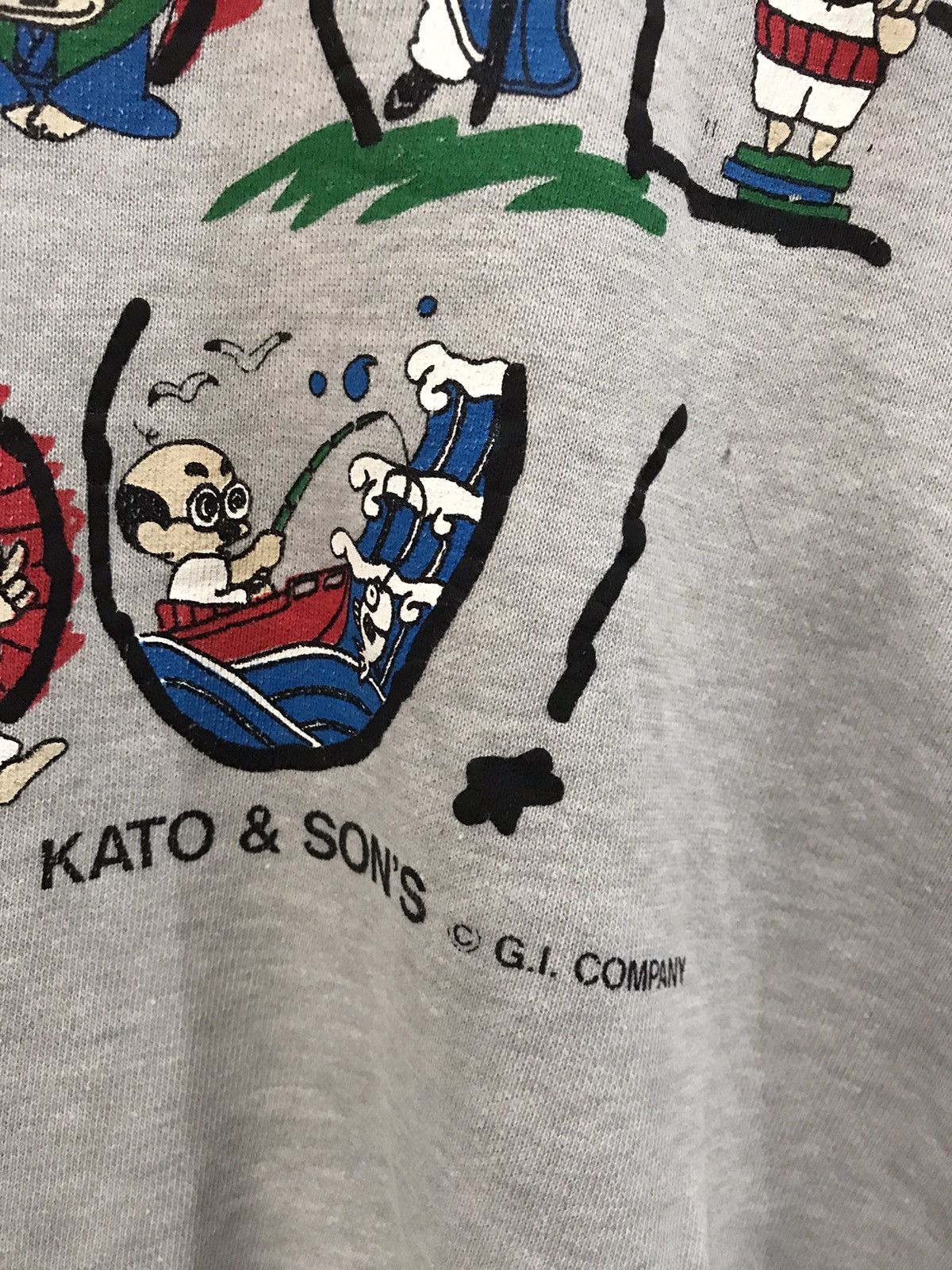 Vintage Vintage Kato & Sons “PAPA LOVE YOU” Sweatshirt Size US L / EU 52-54 / 3 - 3 Thumbnail