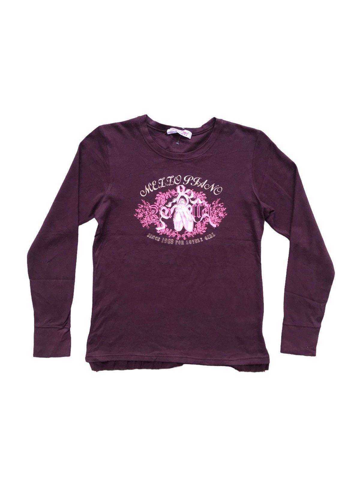 image of Hysteric Glamour Mezzo Piano Longsleeve in Maroon, Women's (Size Small)