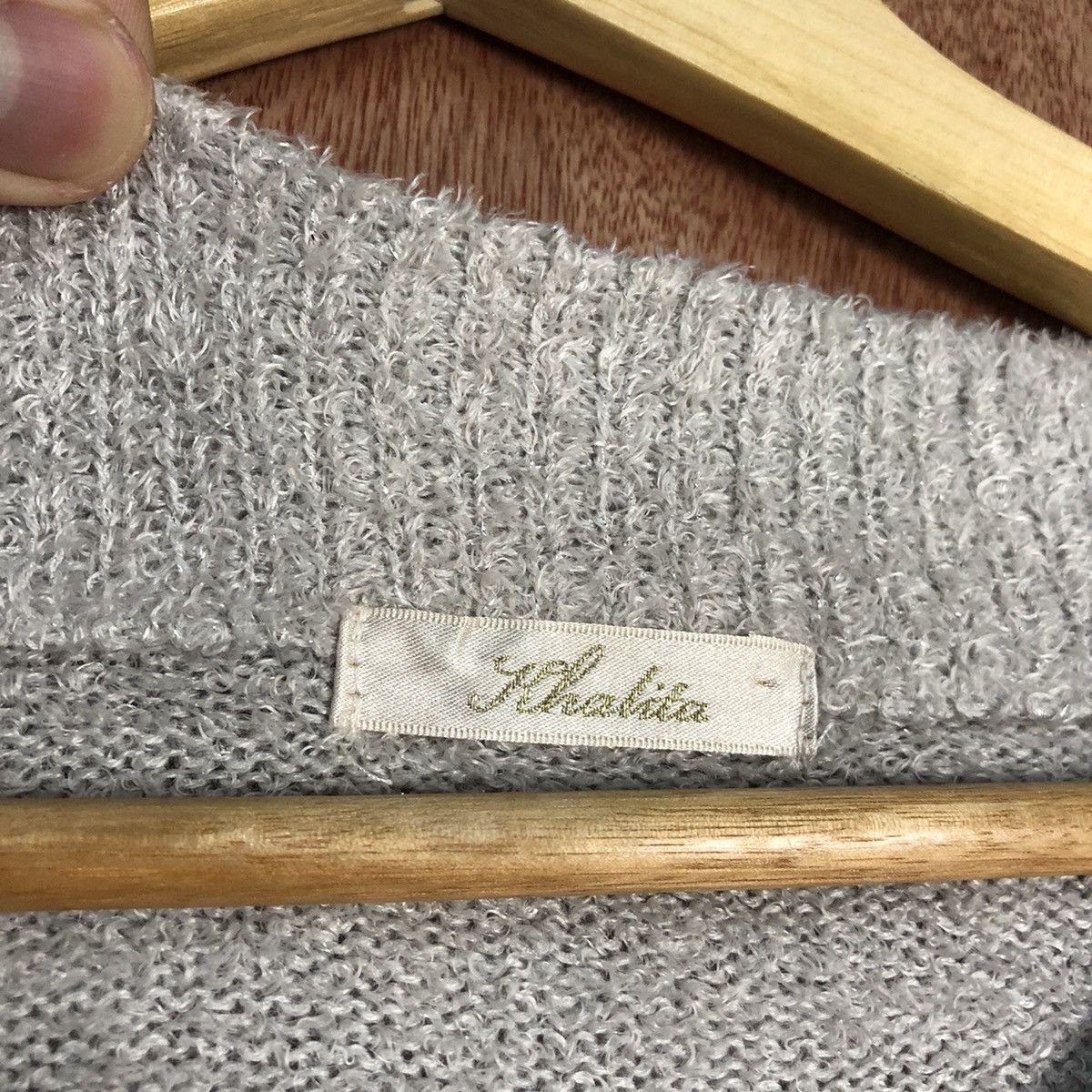 Japanese Brand Khalita Shag Shaggy Fur Mohair Knitwear #6727 Size US M / EU 48-50 / 2 - 6 Thumbnail