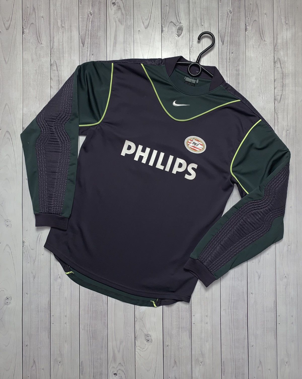 Vintage soccer jersey PSV Nike goalkeeper size S