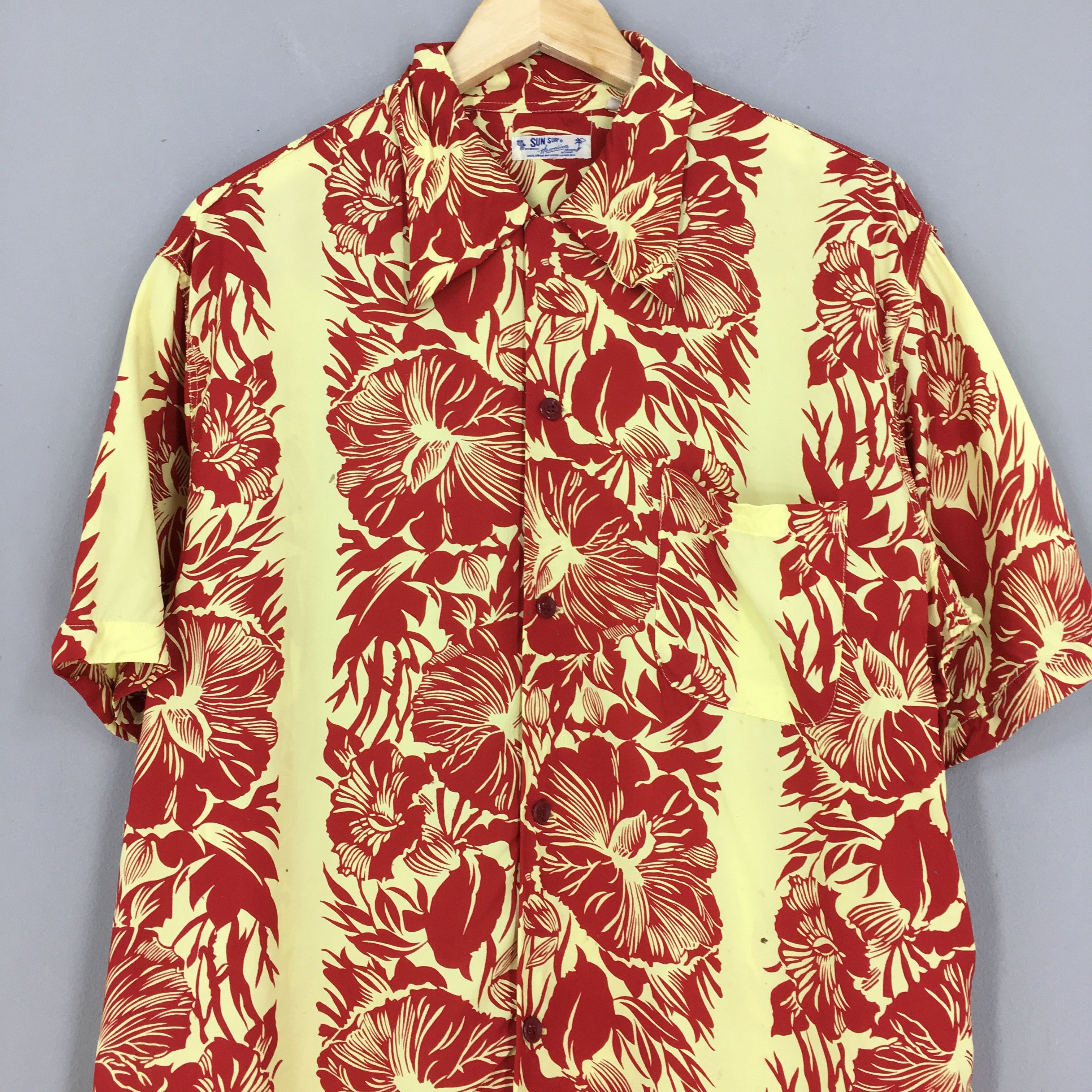 Japanese Brand × Sun Surf Vintage Hawaiian Floral Hibiscus Sun Surf Japan Shirt Size US L / EU 52-54 / 3 - 2 Thumbnail