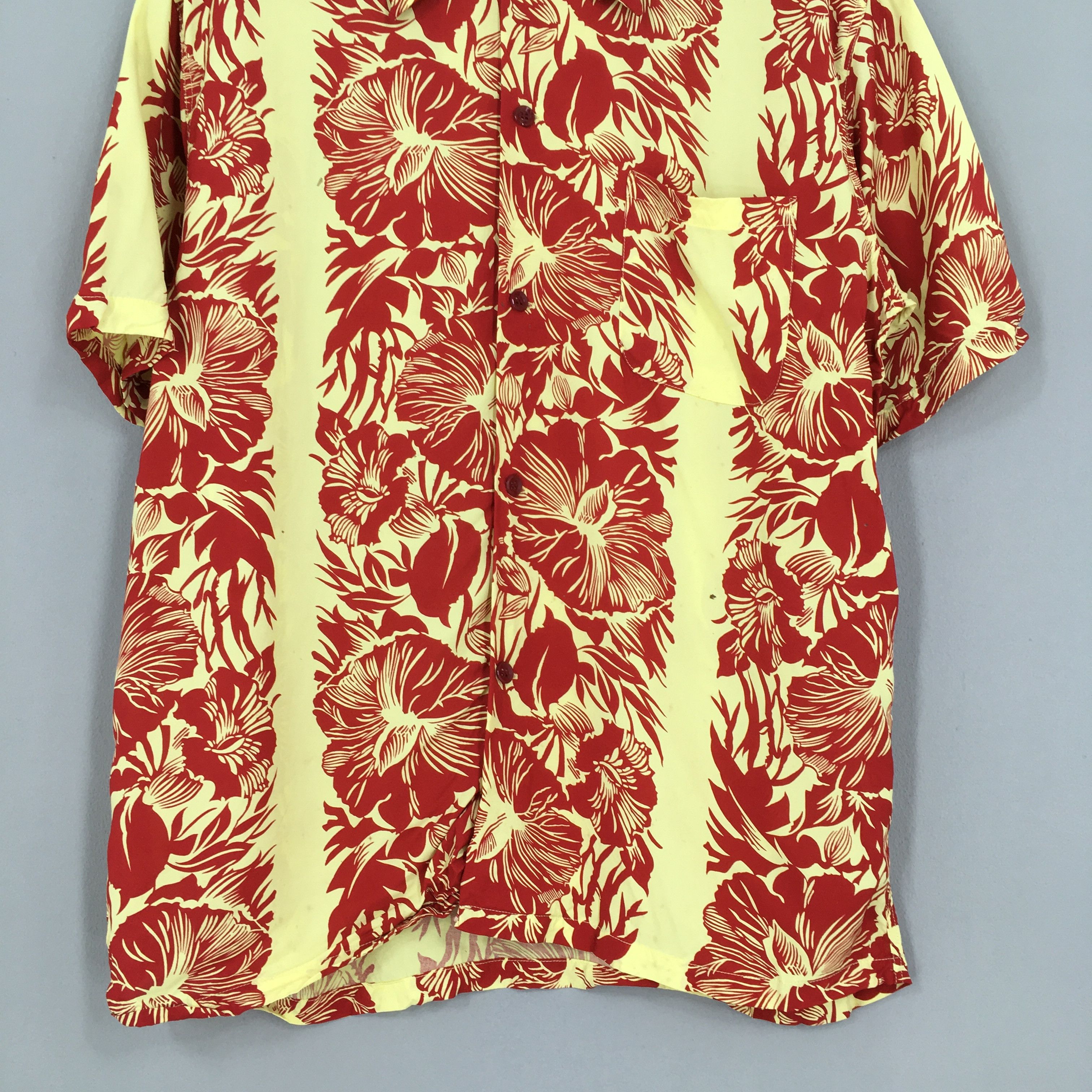 Japanese Brand × Sun Surf Vintage Hawaiian Floral Hibiscus Sun Surf Japan Shirt Size US L / EU 52-54 / 3 - 3 Thumbnail