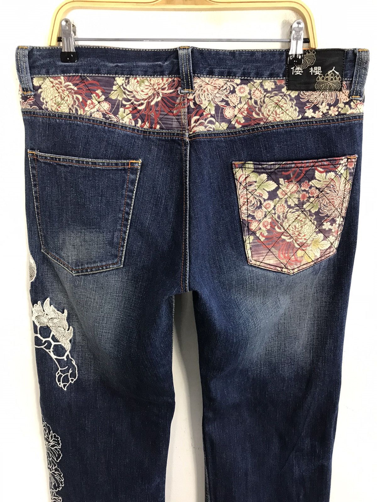 Japanese Brand × Vintage Vintage JapaneseBrand Embroidery Lion Denim Jeans Size US 38 / EU 54 - 10 Thumbnail