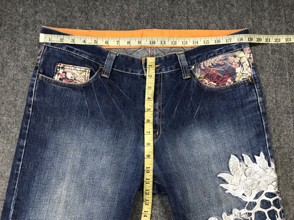 Japanese Brand × Vintage Vintage JapaneseBrand Embroidery Lion Denim Jeans Size US 38 / EU 54 - 16 Thumbnail