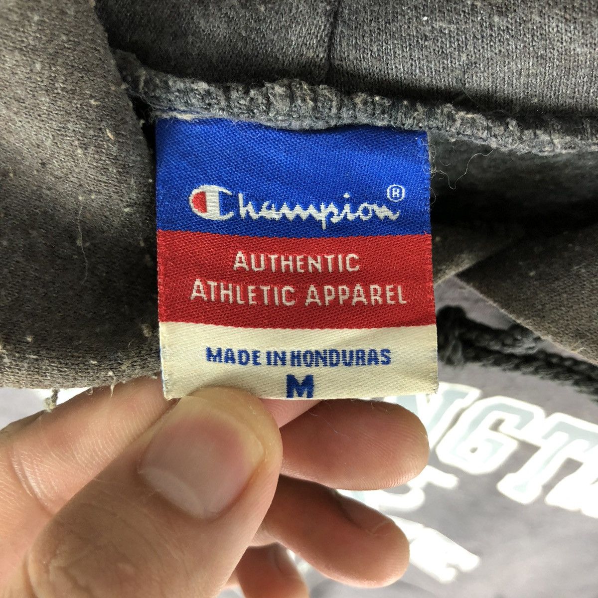Champion × Vintage Vintage Champion Washington Reverse Weave faded Hoodie Size US M / EU 48-50 / 2 - 7 Thumbnail