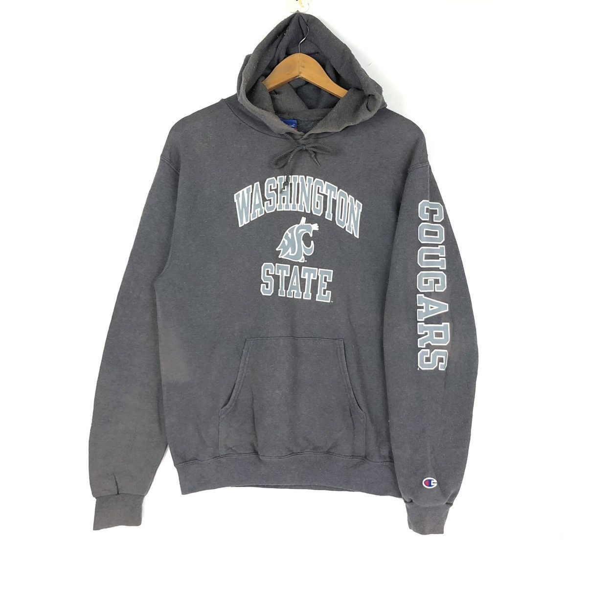Champion × Vintage Vintage Champion Washington Reverse Weave faded Hoodie Size US M / EU 48-50 / 2 - 1 Thumbnail
