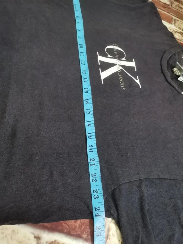Calvin Klein × Vintage Vintage CK Calvin Klein Black Tee Size US XL / EU 56 / 4 - 4 Thumbnail