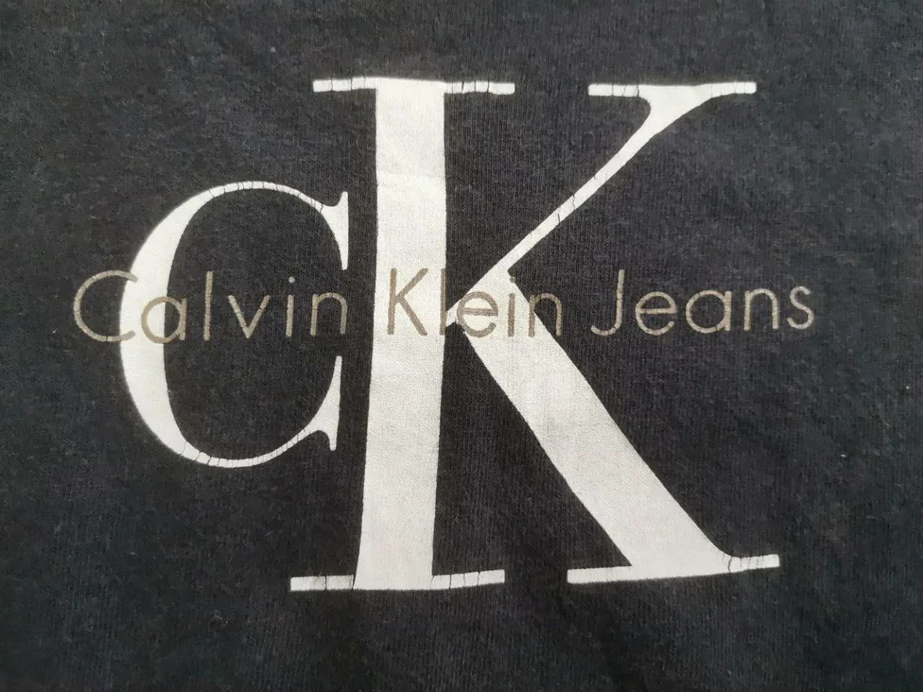 Calvin Klein × Vintage Vintage CK Calvin Klein Black Tee Size US XL / EU 56 / 4 - 2 Thumbnail