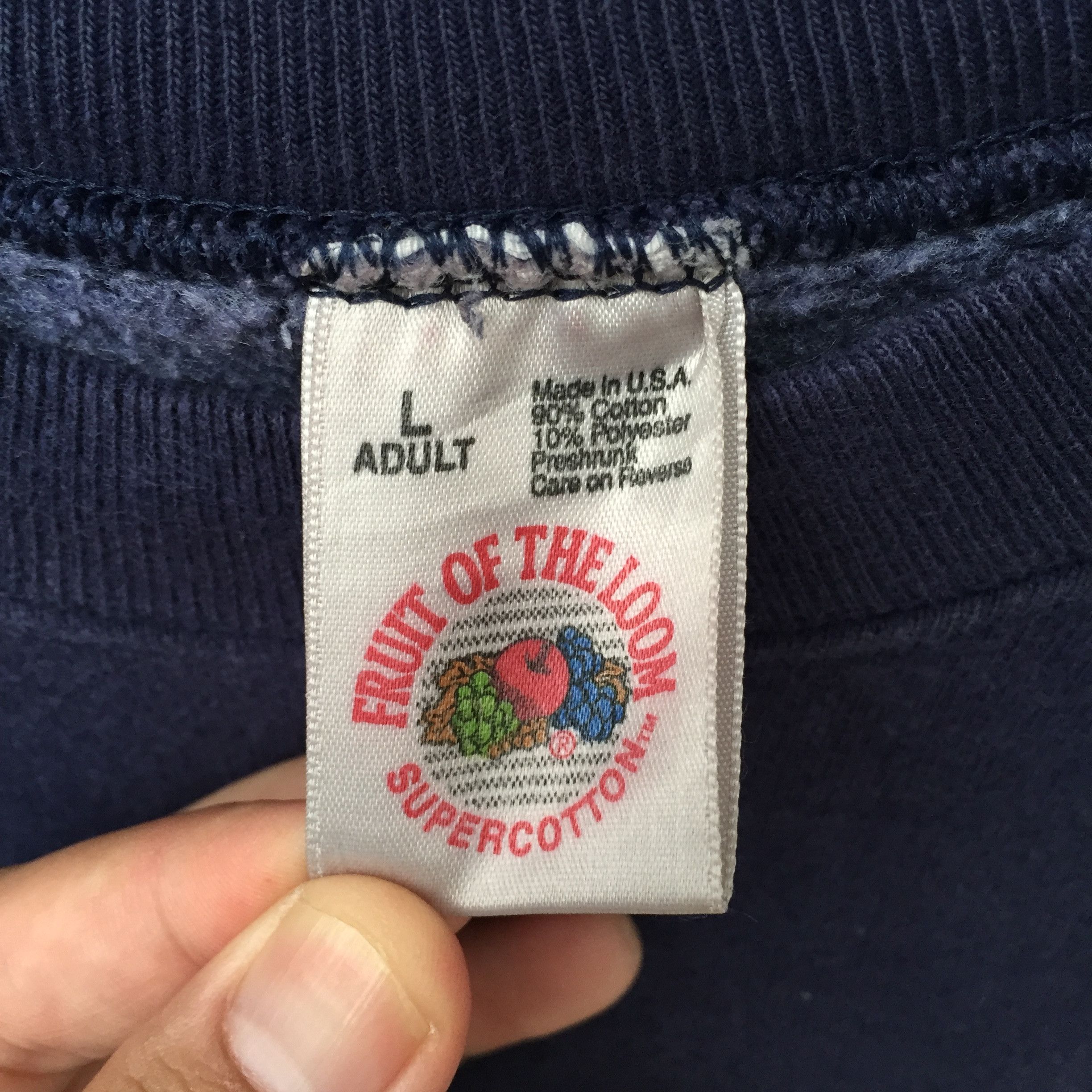 Fruit Of The Loom × Japanese Brand × Vintage Vintage Sweatshirt 80s DRAGON OPTICAL Big Logo Size US L / EU 52-54 / 3 - 6 Thumbnail