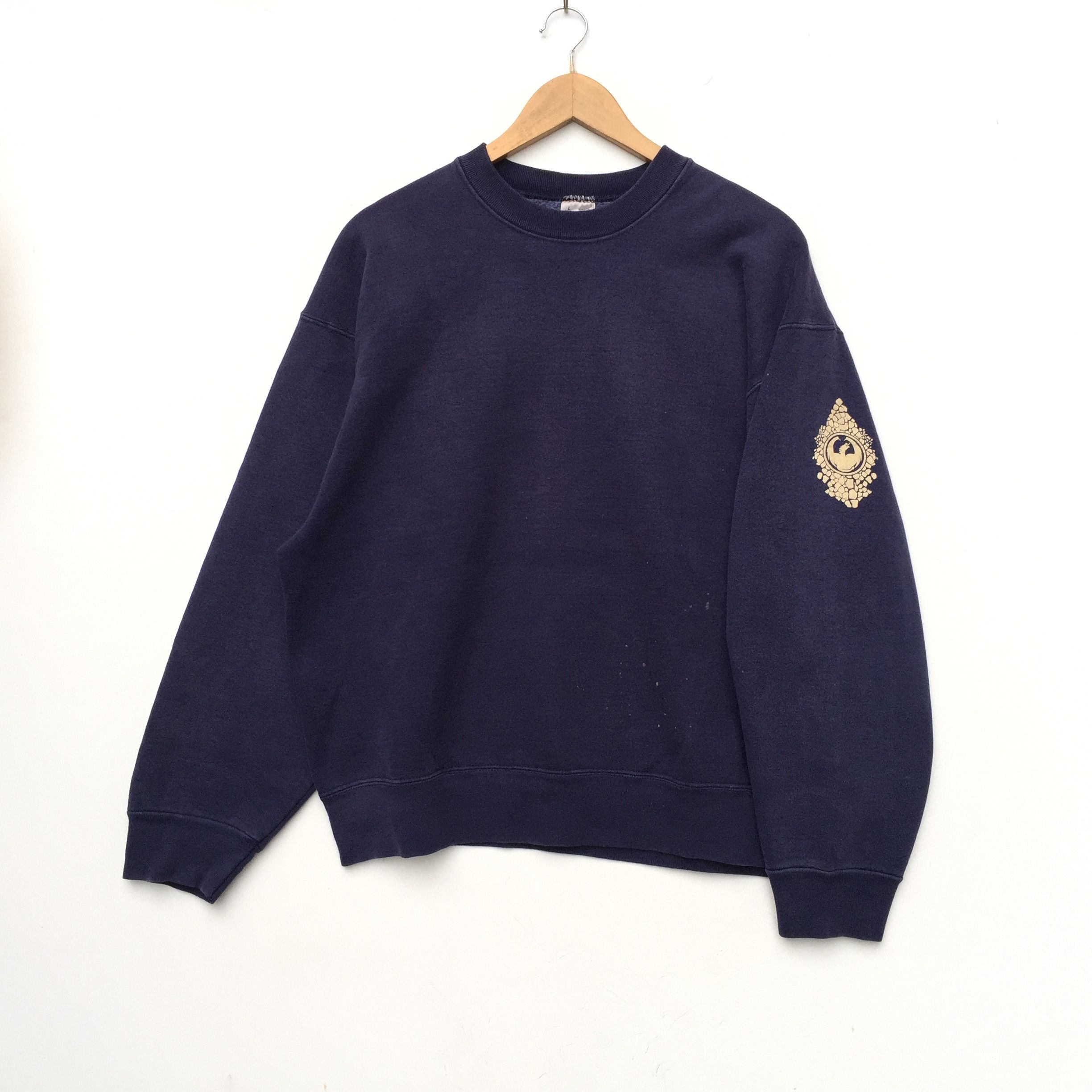 Fruit Of The Loom × Japanese Brand × Vintage Vintage Sweatshirt 80s DRAGON OPTICAL Big Logo Size US L / EU 52-54 / 3 - 4 Thumbnail