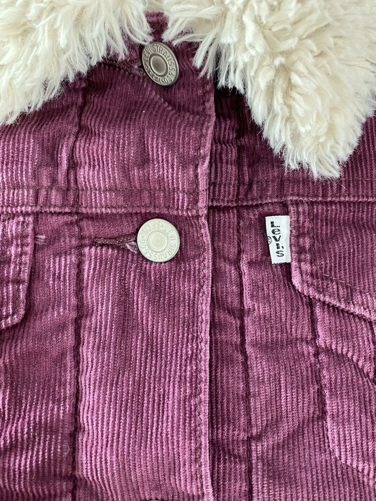 Levi's × Levi's Vintage Clothing × Vintage Vintage Coudroy Levis Jacket Fur Wool size L for Women Size L / US 10 / IT 46 - 5 Thumbnail