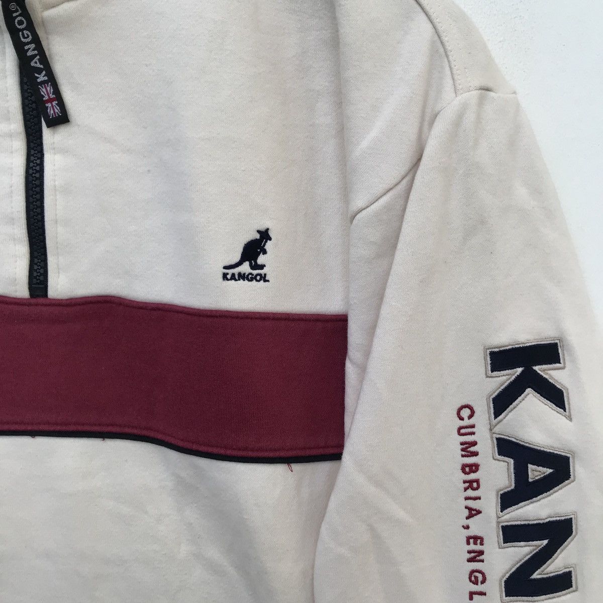 Kangol × Vintage Vintage Kangol Big Logo Hoodie Spell Out Sweatshirt Size US L / EU 52-54 / 3 - 4 Thumbnail