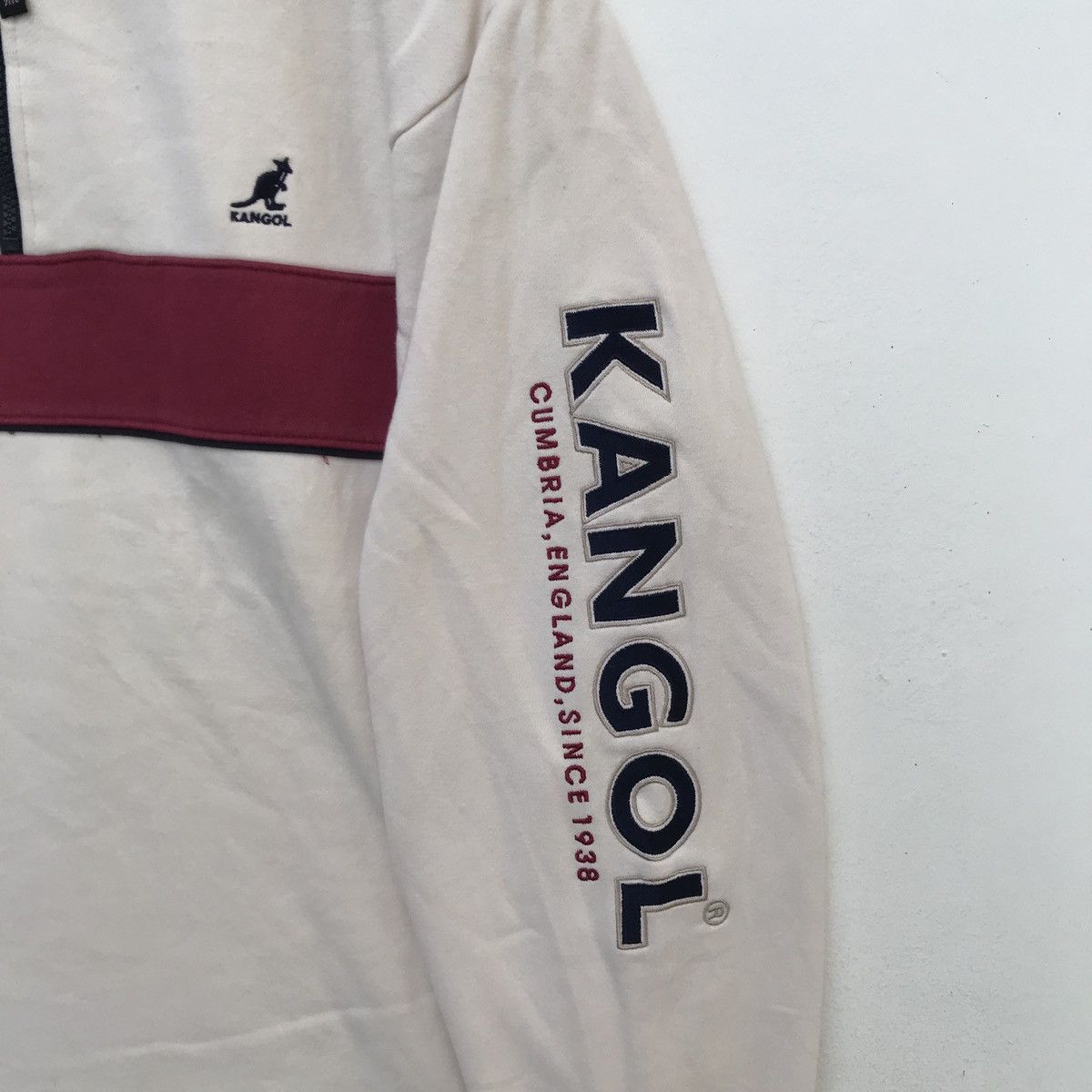 Kangol × Vintage Vintage Kangol Big Logo Hoodie Spell Out Sweatshirt Size US L / EU 52-54 / 3 - 2 Thumbnail