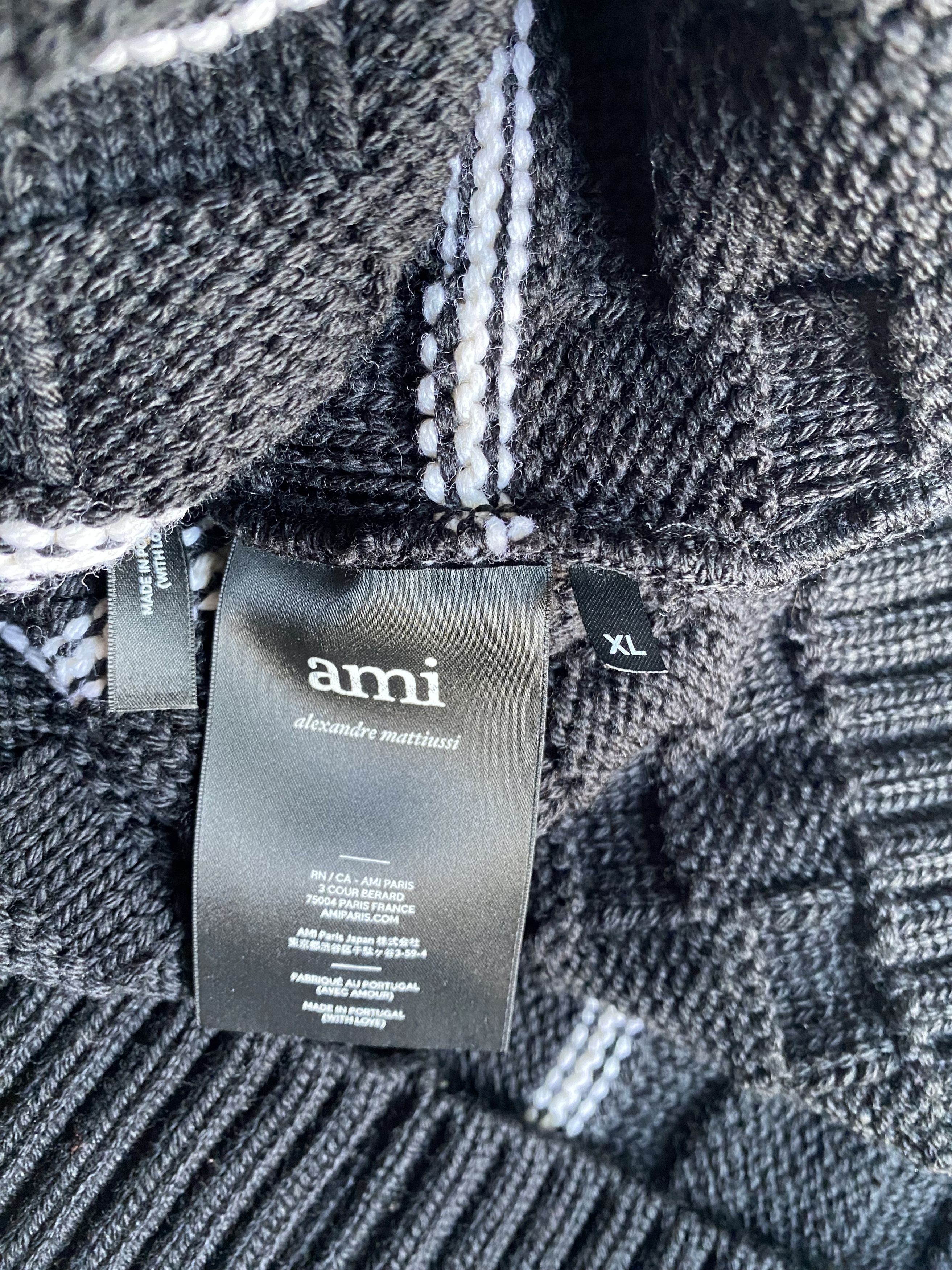 AMI AMI PARIS Striped Knit Sweater XL Size US XL / EU 56 / 4 - 4 Thumbnail
