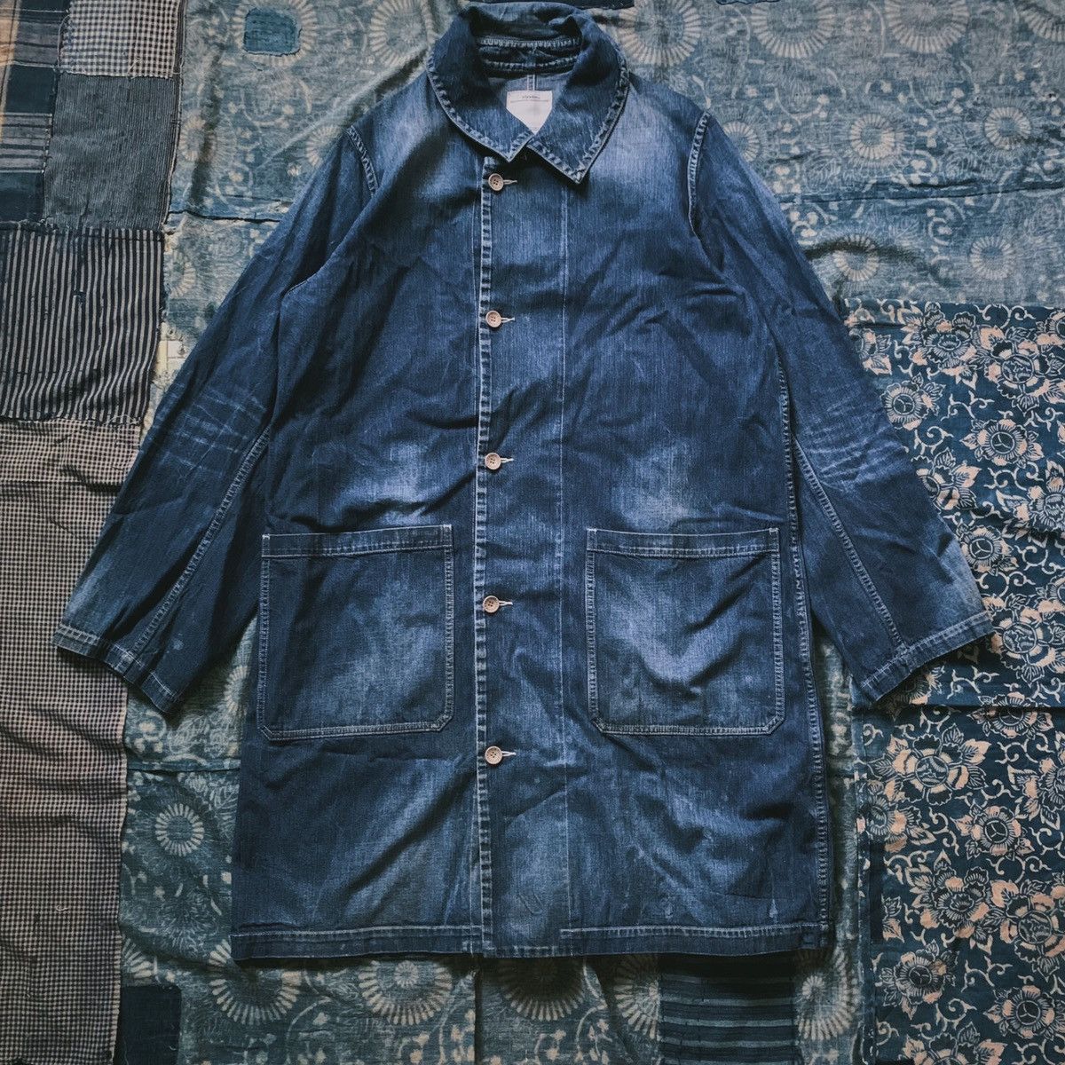 Visvim Visvim grease monkey coat dry denim | Grailed