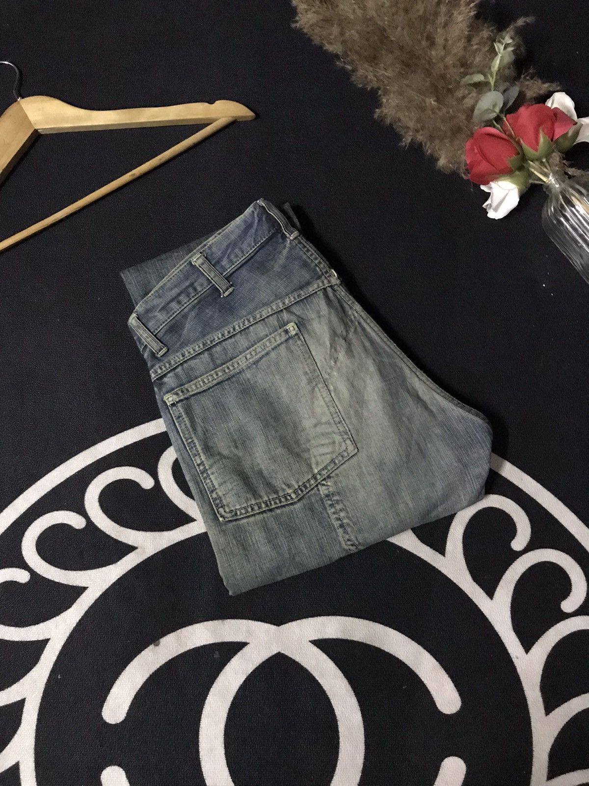 Japanese Brand GOWEST TOKYO WORK/MILITARY DISTRESSED DENIM Size US 30 / EU 46 - 18 Thumbnail