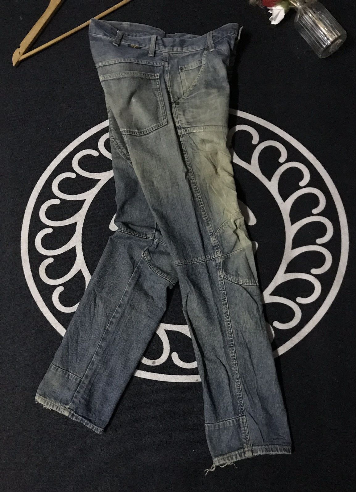 Japanese Brand GOWEST TOKYO WORK/MILITARY DISTRESSED DENIM Size US 30 / EU 46 - 3 Thumbnail