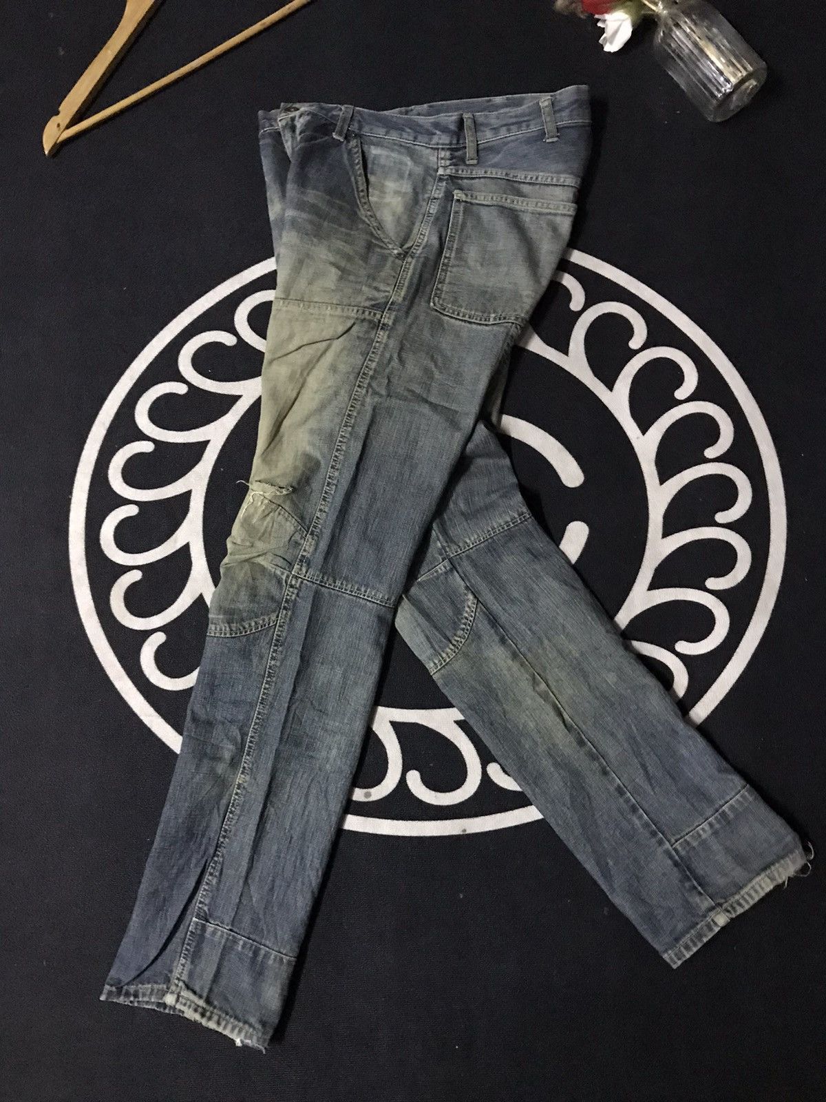 Japanese Brand GOWEST TOKYO WORK/MILITARY DISTRESSED DENIM Size US 30 / EU 46 - 1 Thumbnail