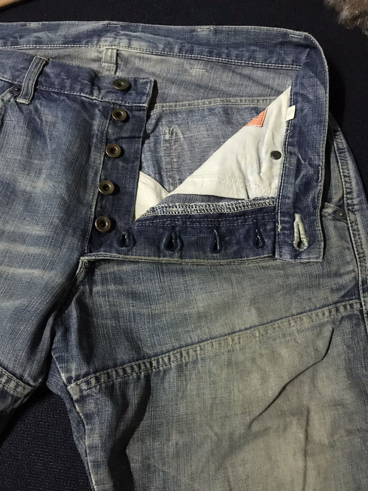 Japanese Brand GOWEST TOKYO WORK/MILITARY DISTRESSED DENIM Size US 30 / EU 46 - 9 Thumbnail