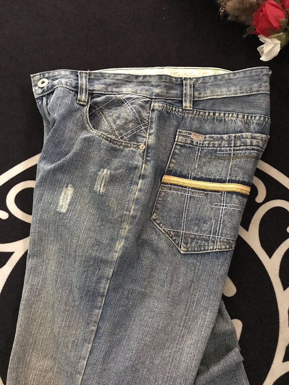 Designer × Pepe Jeans × Vintage VINTAGE BAGGY PEPE JEANS LONDON BLUE WASH DISTRESSED DENIM Size US 34 / EU 50 - 4 Thumbnail