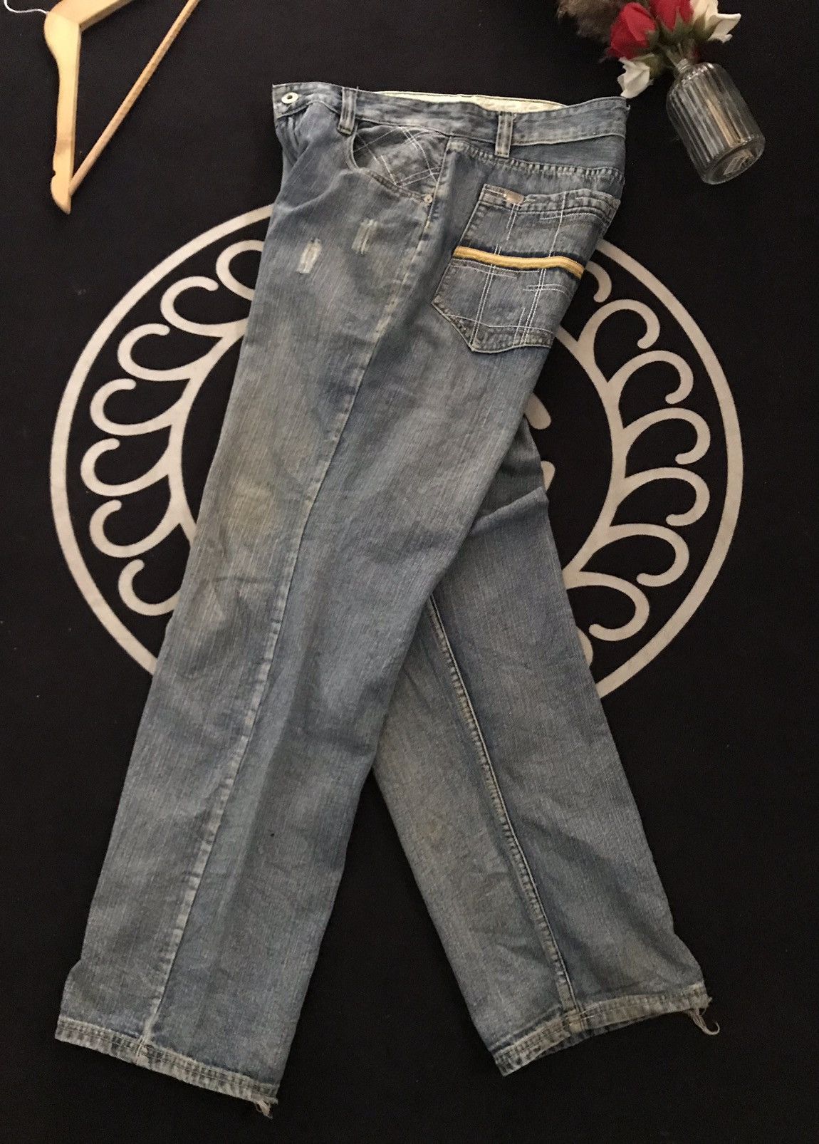 Designer × Pepe Jeans × Vintage VINTAGE BAGGY PEPE JEANS LONDON BLUE WASH DISTRESSED DENIM Size US 34 / EU 50 - 3 Thumbnail