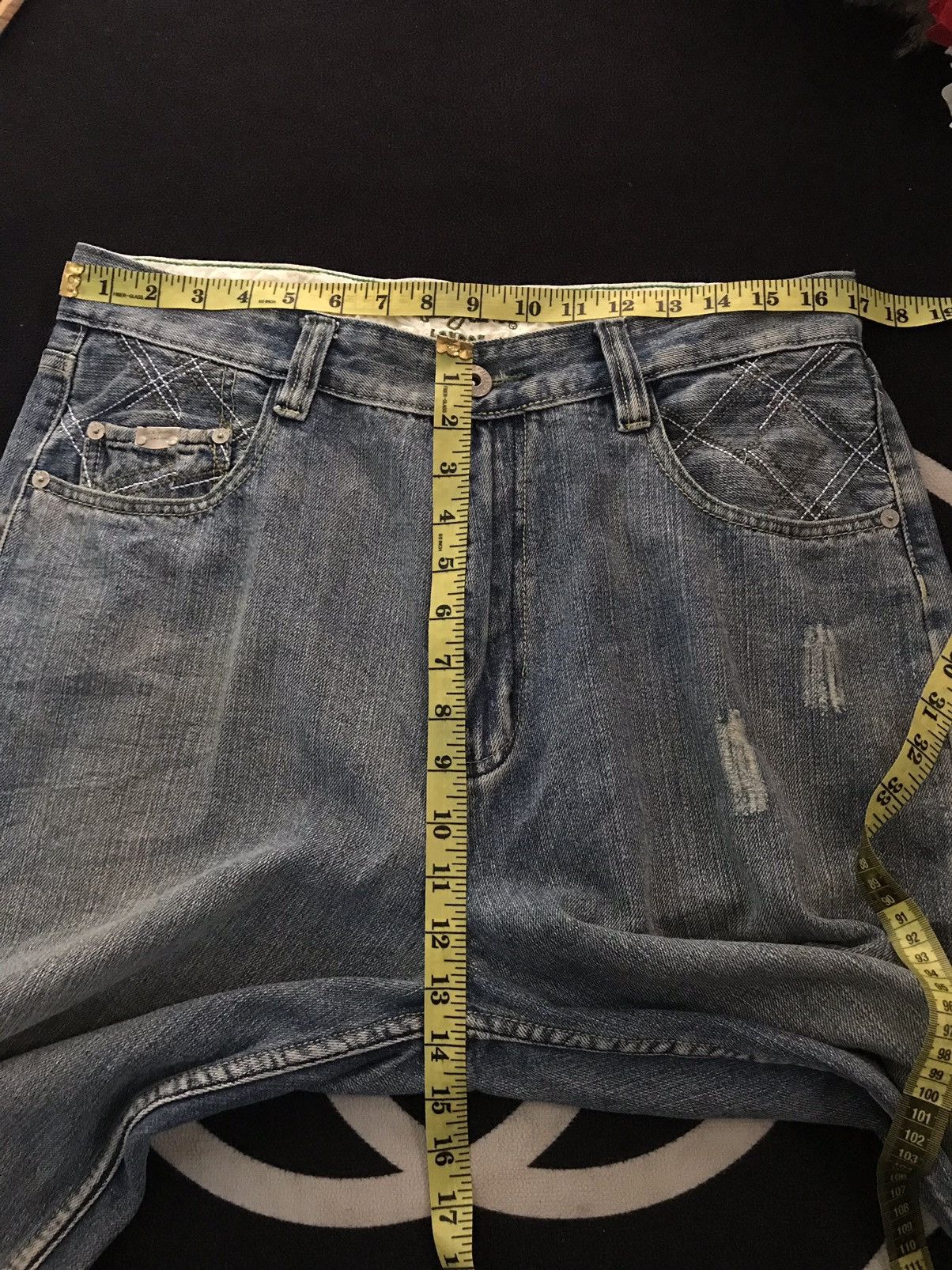 Designer × Pepe Jeans × Vintage VINTAGE BAGGY PEPE JEANS LONDON BLUE WASH DISTRESSED DENIM Size US 34 / EU 50 - 18 Thumbnail
