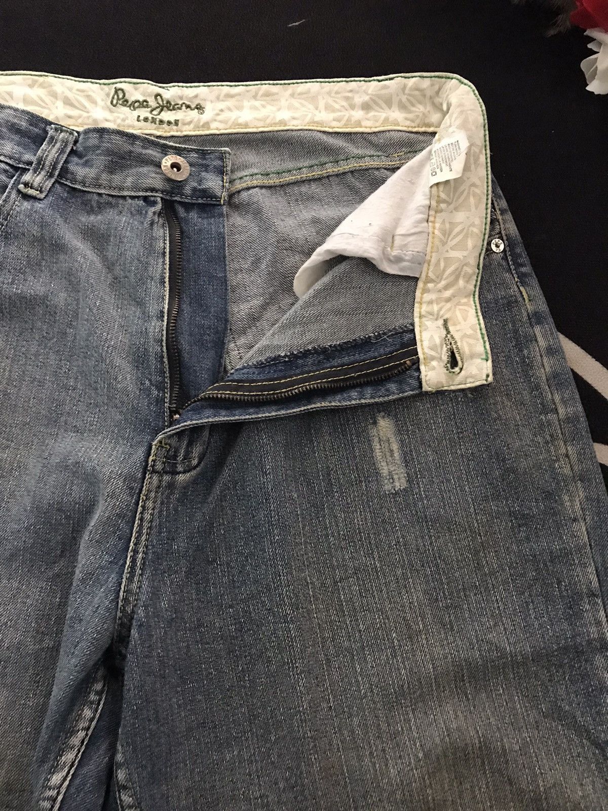 Designer × Pepe Jeans × Vintage VINTAGE BAGGY PEPE JEANS LONDON BLUE WASH DISTRESSED DENIM Size US 34 / EU 50 - 14 Thumbnail
