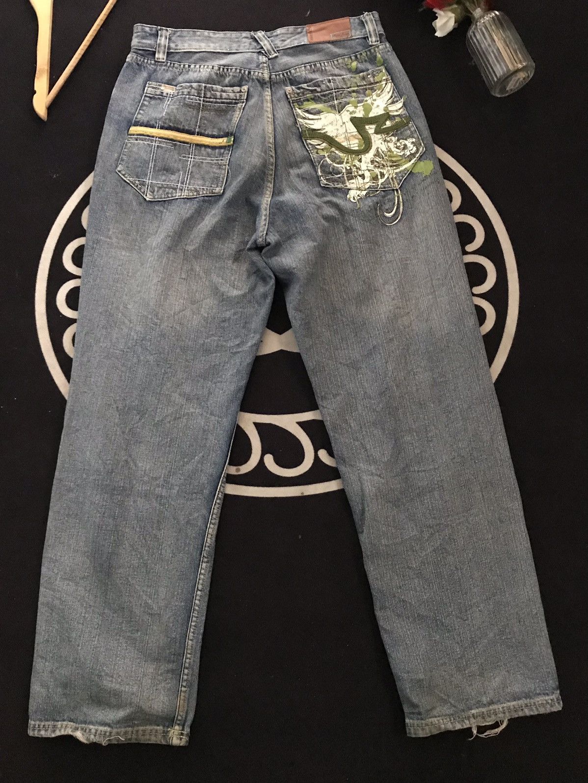 Designer × Pepe Jeans × Vintage VINTAGE BAGGY PEPE JEANS LONDON BLUE WASH DISTRESSED DENIM Size US 34 / EU 50 - 5 Thumbnail