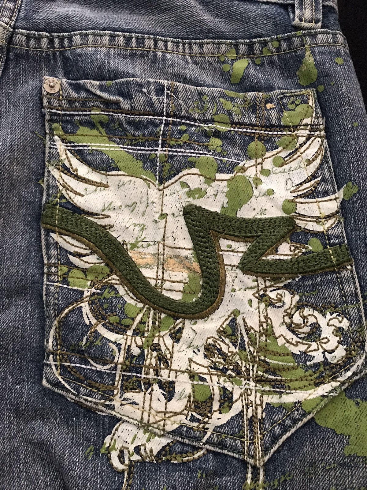 Designer × Pepe Jeans × Vintage VINTAGE BAGGY PEPE JEANS LONDON BLUE WASH DISTRESSED DENIM Size US 34 / EU 50 - 9 Thumbnail