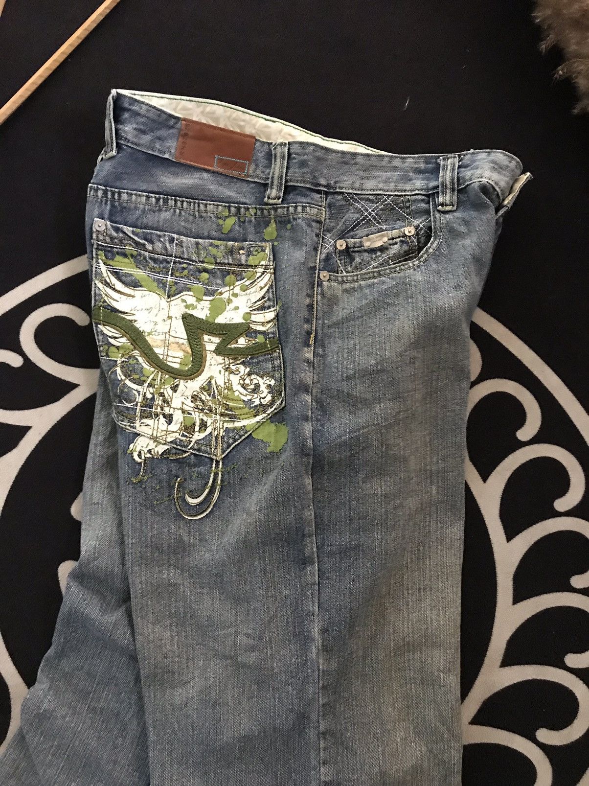 Designer × Pepe Jeans × Vintage VINTAGE BAGGY PEPE JEANS LONDON BLUE WASH DISTRESSED DENIM Size US 34 / EU 50 - 2 Thumbnail