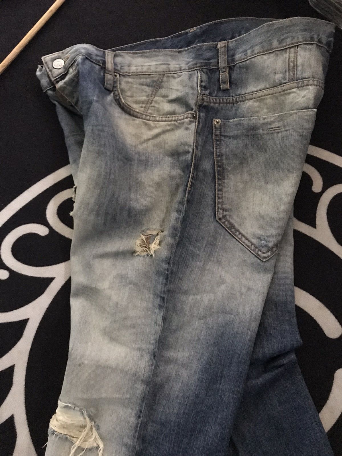 Antony Morato × Designer ANTONY MORATO DISTRESSED PATCH WORK DENIM Size US 35 - 17 Thumbnail
