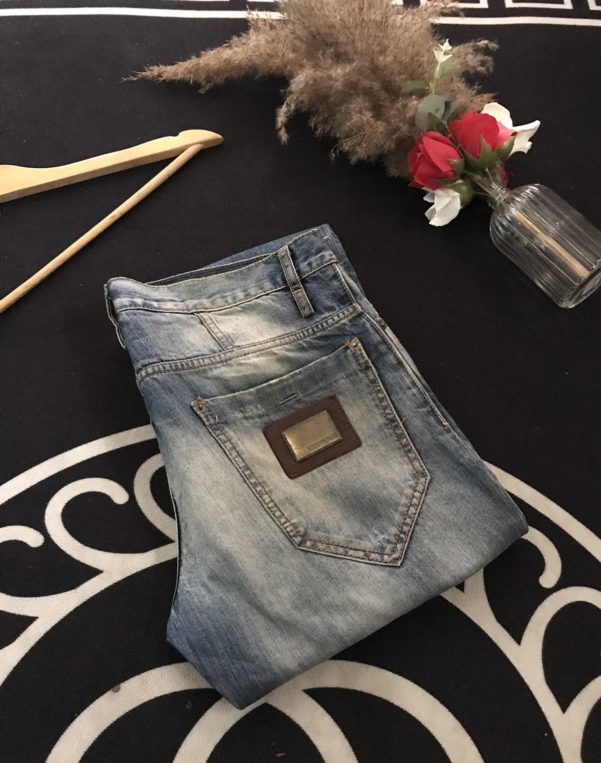 Antony Morato × Designer ANTONY MORATO DISTRESSED PATCH WORK DENIM Size US 35 - 21 Thumbnail