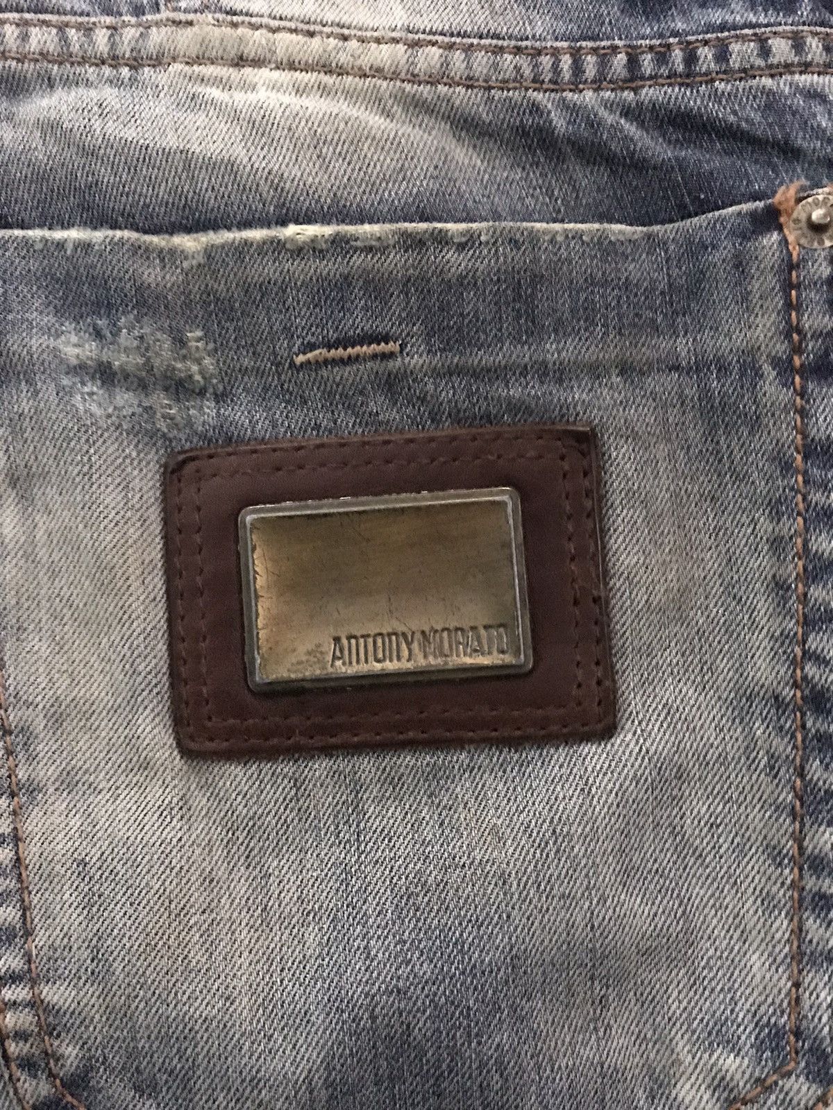Antony Morato × Designer ANTONY MORATO DISTRESSED PATCH WORK DENIM Size US 35 - 13 Thumbnail