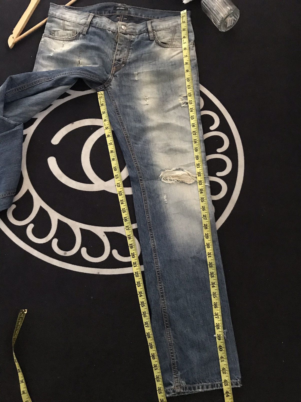 Antony Morato × Designer ANTONY MORATO DISTRESSED PATCH WORK DENIM Size US 35 - 20 Thumbnail