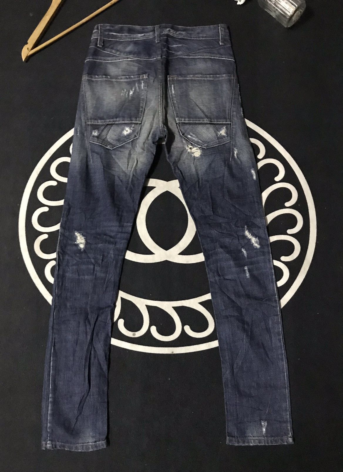 Benetton × United Colors Of Benetton BENETTON DISTRESSED BLUE INDIGO SLIM SKINNY FIT DENIM Size US 29 - 13 Thumbnail