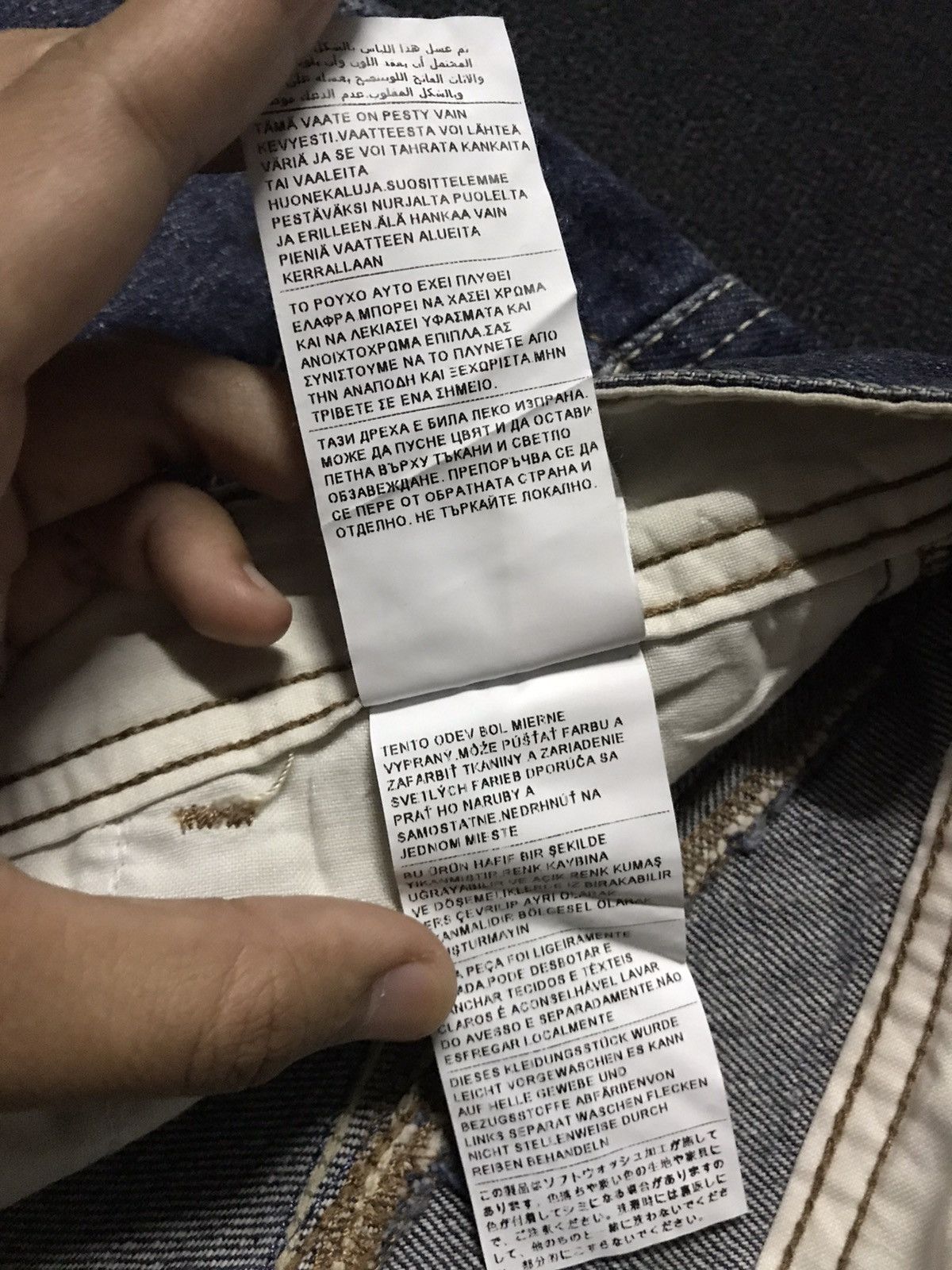 Benetton × United Colors Of Benetton BENETTON DISTRESSED BLUE INDIGO SLIM SKINNY FIT DENIM Size US 29 - 12 Thumbnail