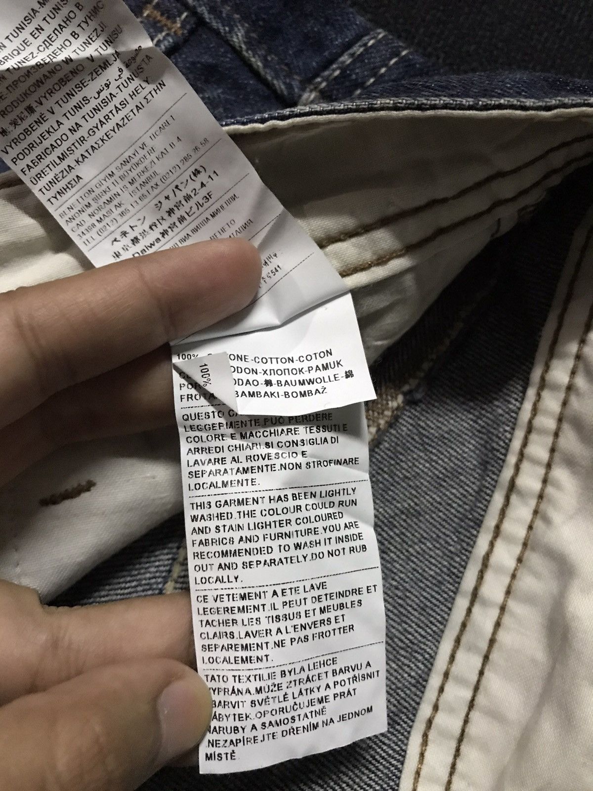 Benetton × United Colors Of Benetton BENETTON DISTRESSED BLUE INDIGO SLIM SKINNY FIT DENIM Size US 29 - 10 Thumbnail