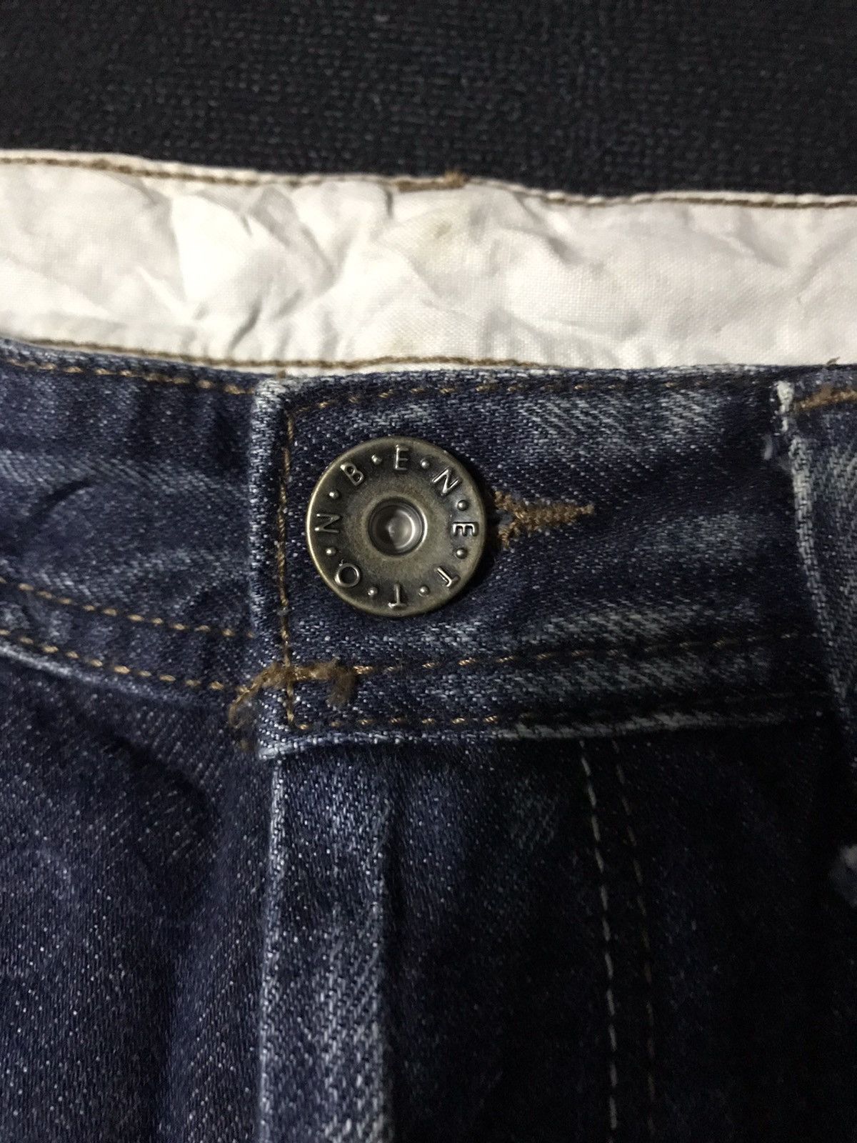 Benetton × United Colors Of Benetton BENETTON DISTRESSED BLUE INDIGO SLIM SKINNY FIT DENIM Size US 29 - 3 Thumbnail