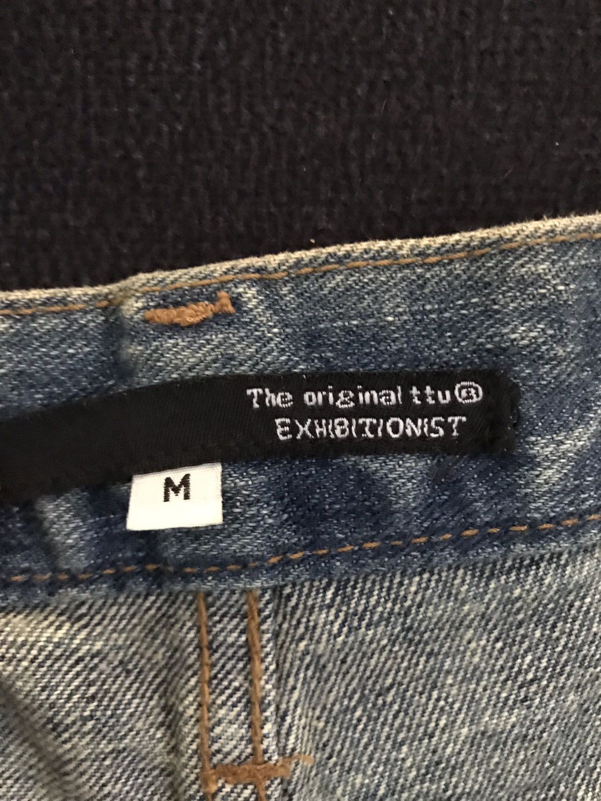 Japanese Brand FLARE 🔥EXBITIONIST PATCH DISTRESSED DENIM Size US 30 / EU 46 - 7 Thumbnail