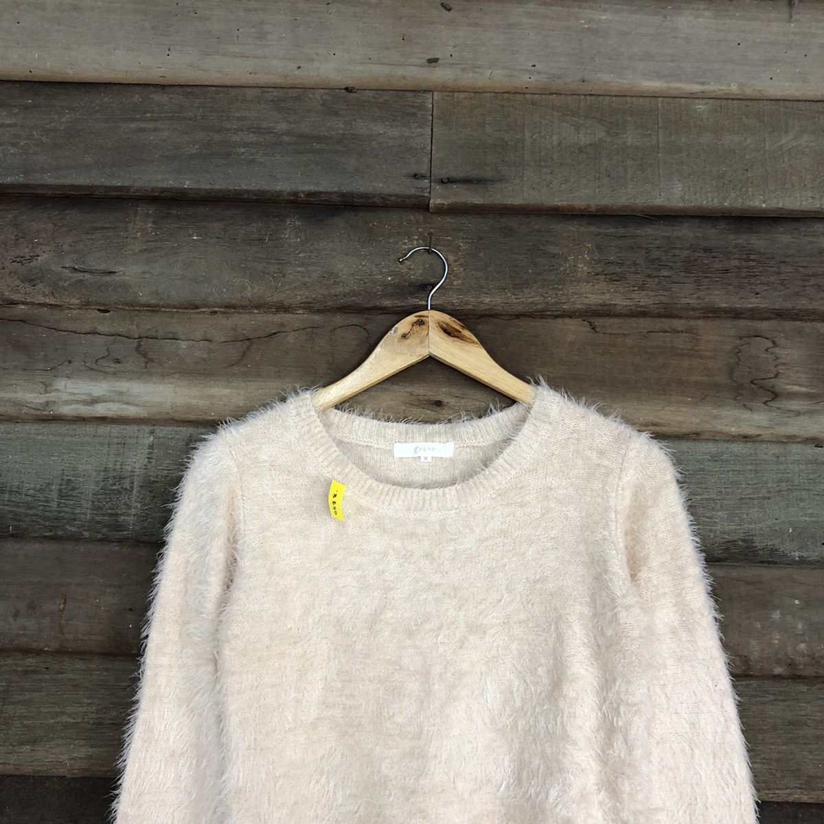 Homespun Knitwear × Japanese Brand DL Grove Light Pink Mohair Shag Shaggy Knitwear #B640 Size M / US 6-8 / IT 42-44 - 2 Thumbnail