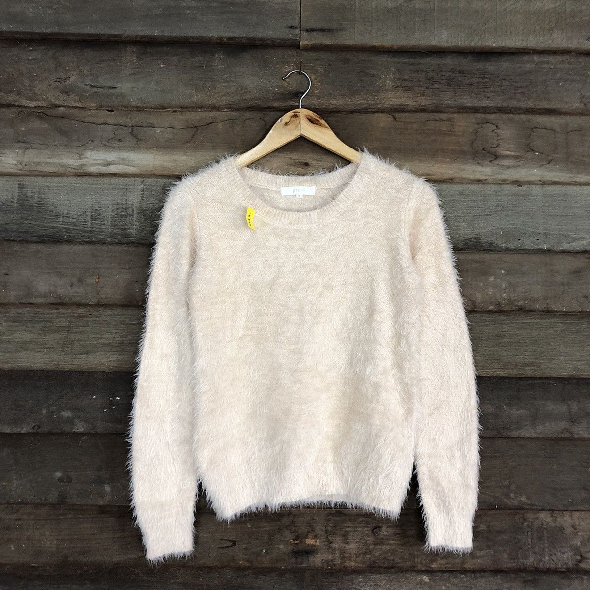 Homespun Knitwear × Japanese Brand DL Grove Light Pink Mohair Shag Shaggy Knitwear #B640 Size M / US 6-8 / IT 42-44 - 3 Thumbnail