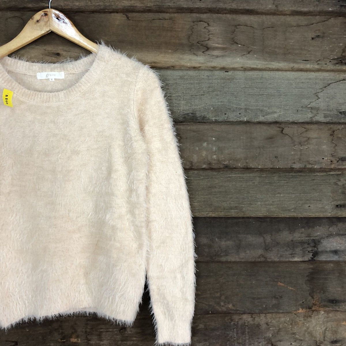 Homespun Knitwear × Japanese Brand DL Grove Light Pink Mohair Shag Shaggy Knitwear #B640 Size M / US 6-8 / IT 42-44 - 5 Thumbnail