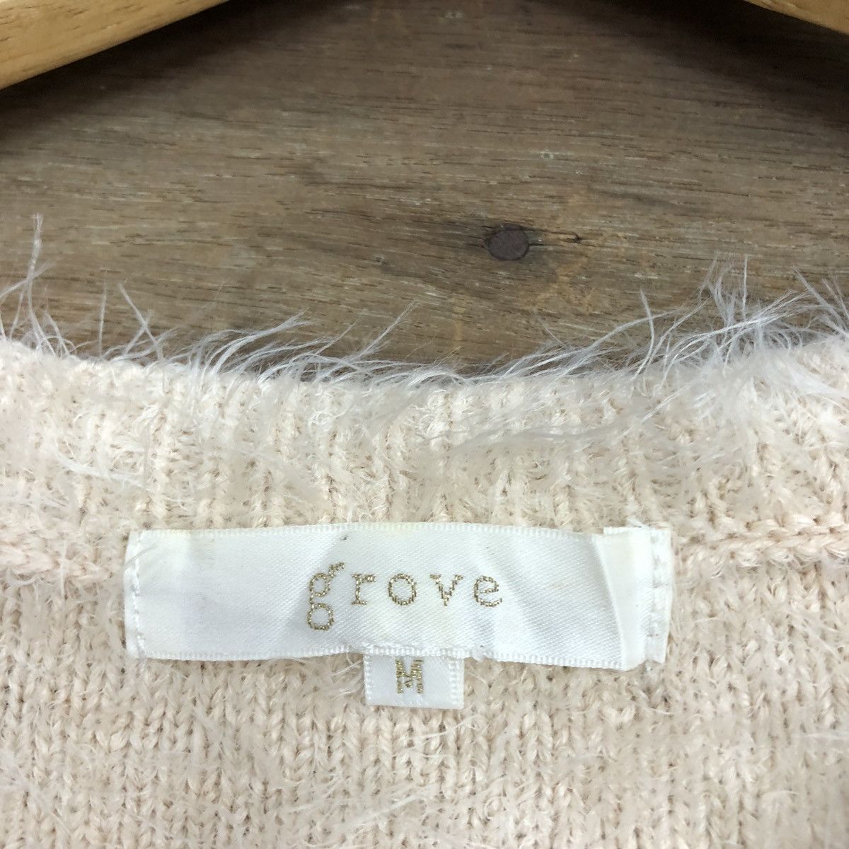 Homespun Knitwear × Japanese Brand DL Grove Light Pink Mohair Shag Shaggy Knitwear #B640 Size M / US 6-8 / IT 42-44 - 11 Thumbnail