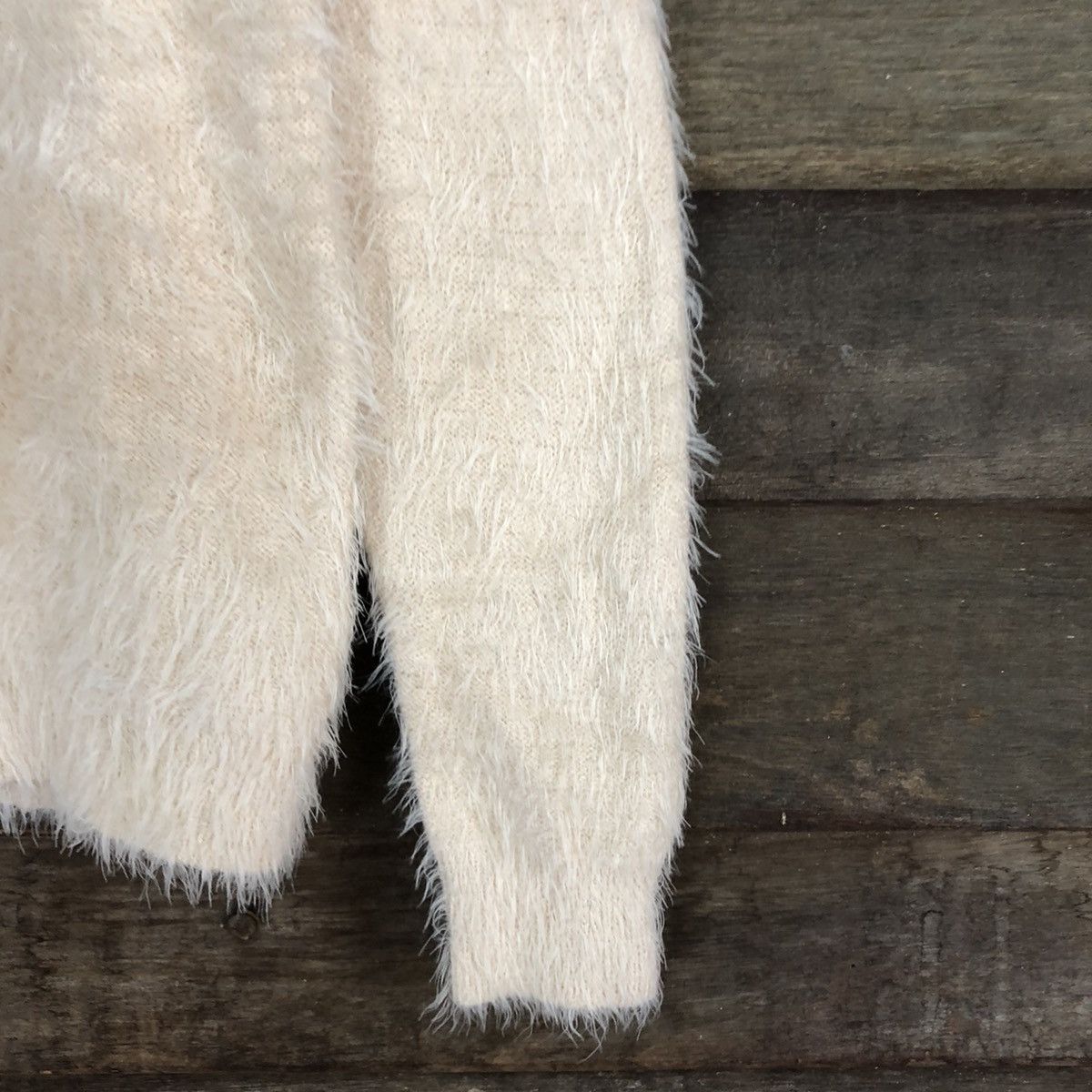Homespun Knitwear × Japanese Brand DL Grove Light Pink Mohair Shag Shaggy Knitwear #B640 Size M / US 6-8 / IT 42-44 - 4 Thumbnail