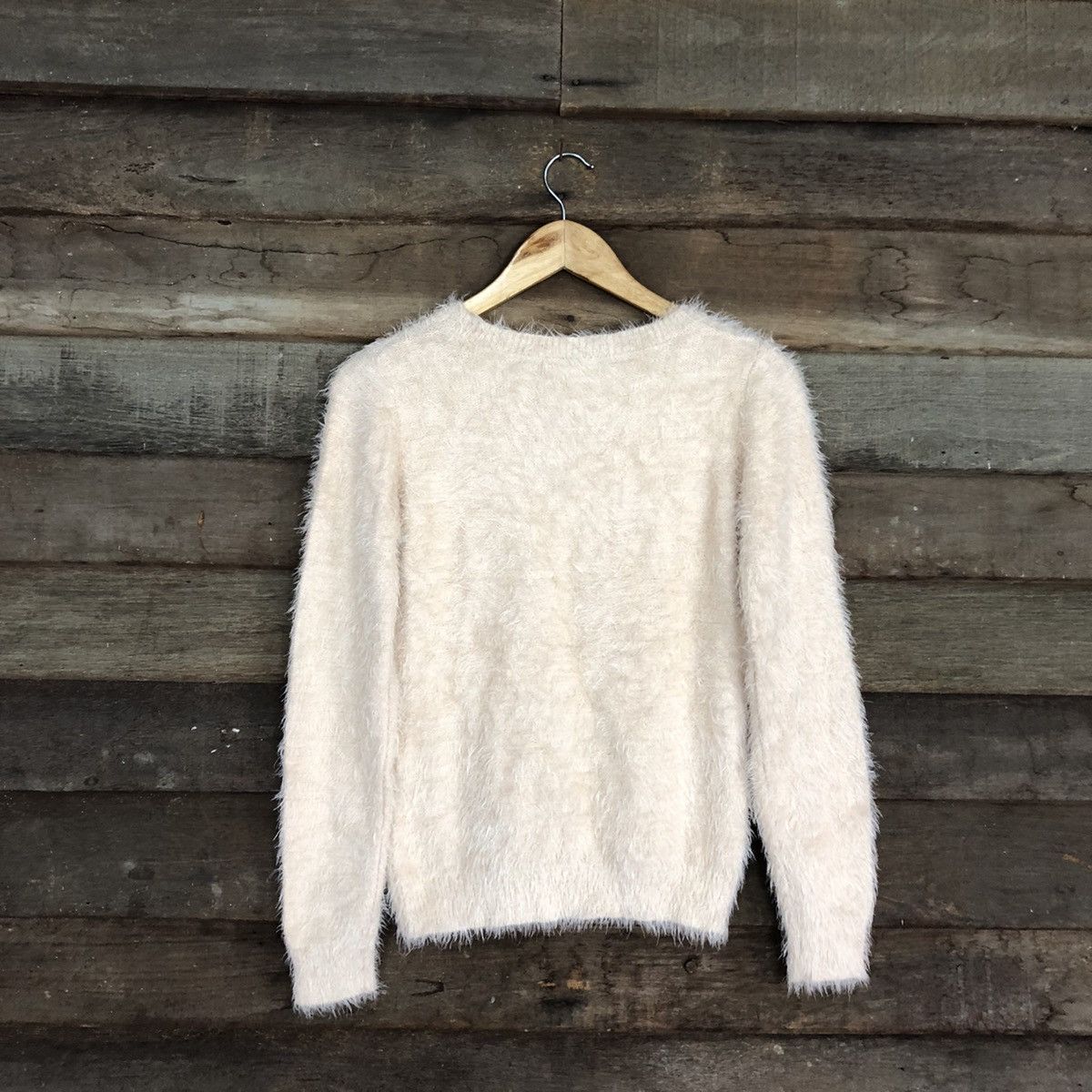 Homespun Knitwear × Japanese Brand DL Grove Light Pink Mohair Shag Shaggy Knitwear #B640 Size M / US 6-8 / IT 42-44 - 12 Thumbnail