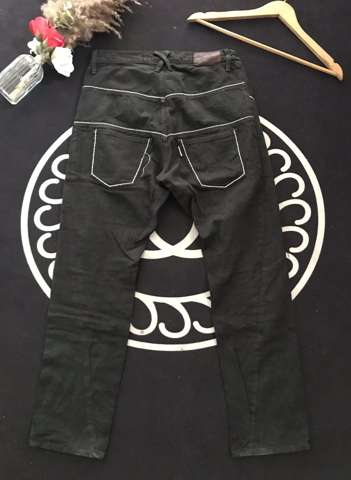 Japanese Brand EHYPHEN WORK GALLERY DISTRESSED DENIM MADE IN JAPAN 🇯🇵 Size US 32 / EU 48 - 9 Thumbnail