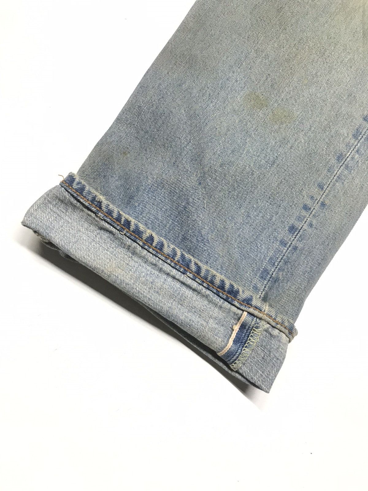 Edwin × Vintage RARE VINTAGE RUSTY EDWIN505 SELVEDGE GRUNGE DISTRESSED DENIM Size US 32 / EU 48 - 3 Thumbnail