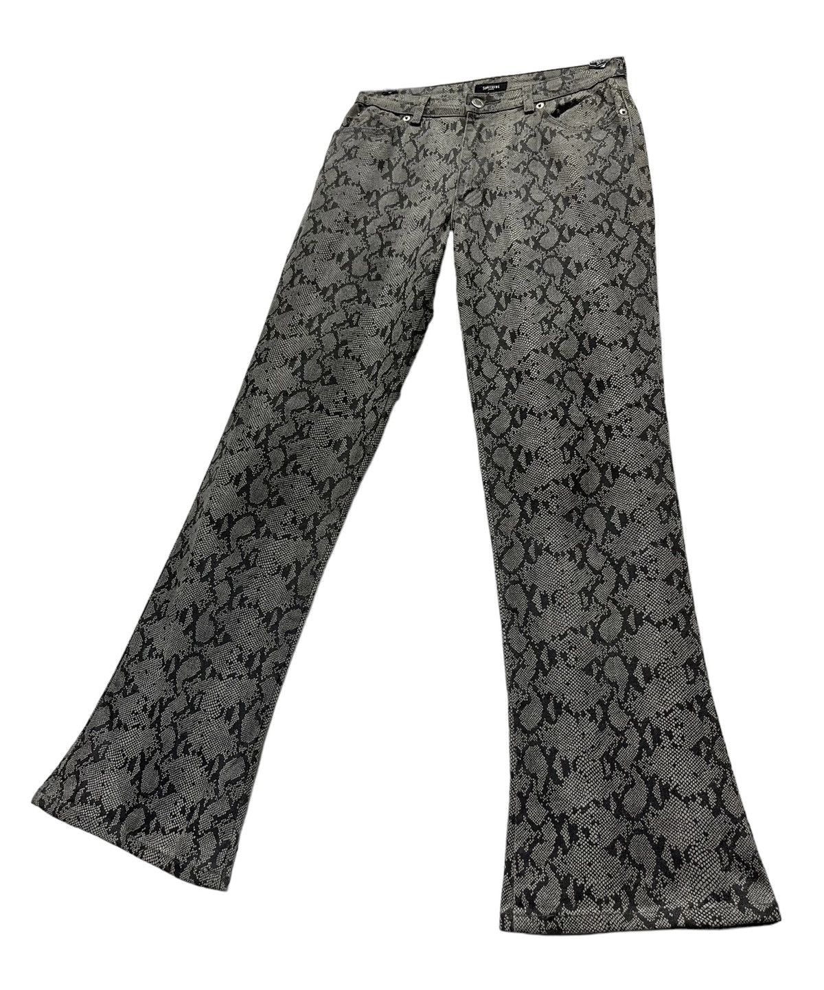 Edwin 🔥EDWIN SOMETHING Snake Skin Design Flare Woman’s Pants Size US 28 / EU 44 - 4 Thumbnail