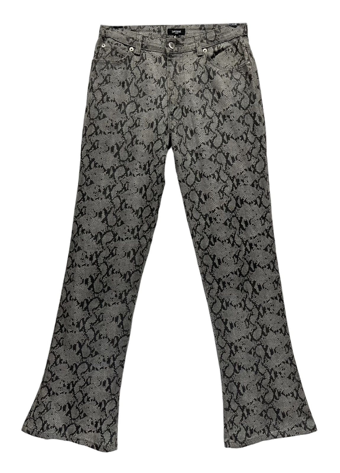 Edwin 🔥EDWIN SOMETHING Snake Skin Design Flare Woman’s Pants Size US 28 / EU 44 - 1 Thumbnail